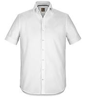 Men's short-sleeved shirt slim fit black rose 